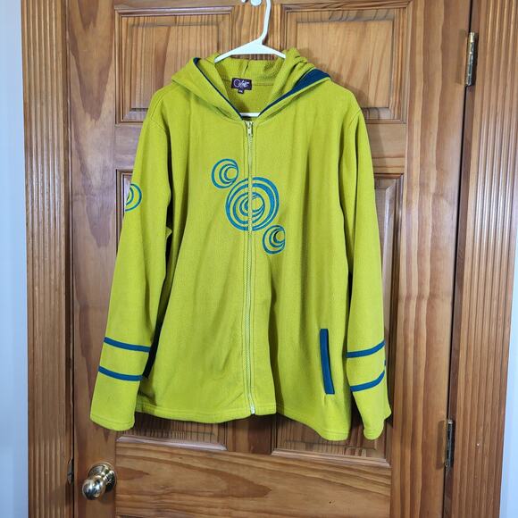 Coline Ethnic embroidery hooded fleece Hood is oversized and pointed size 3XL - Picture 1 of 3